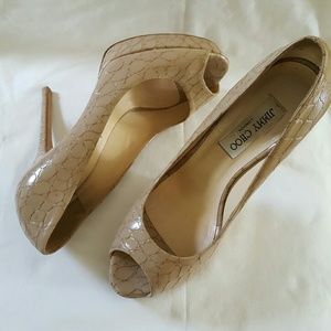 Jimmy Choo Crocodile Dahlia Pumps